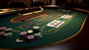 Visualisasi kasino gaya modern dengan berbagai mesin slot dan meja permainan